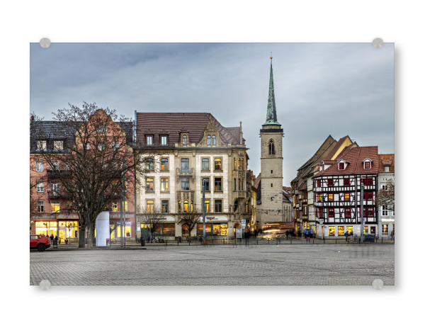 Acrylglasbild "Altstadt Erfurt" artboxONE - Architektur - Erfurt,Thüringen,Altstadt,Domplatz