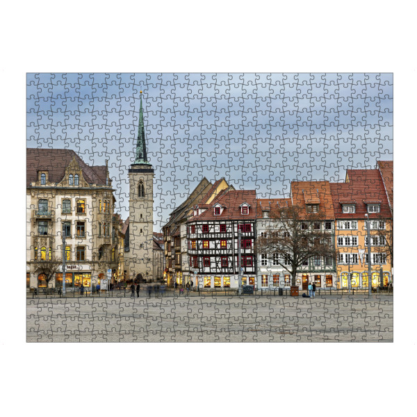 Puzzle Ravensburger "Altstadt von Erfurt" artboxONE - Städte,Architektur - Erfurt,Thüringen,Altstadt,Domplatz - Bild erfurt