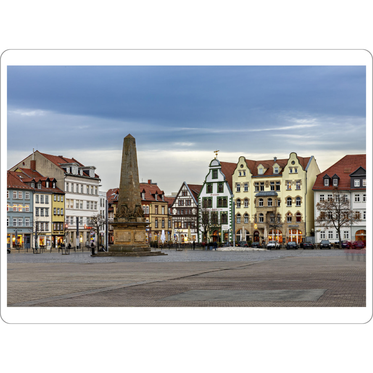 Tischset "Domplatz von Erfurt" artboxONE - Architektur - Erfurt,Thüringen,Altstadt,Domplatz - Bild erfurt