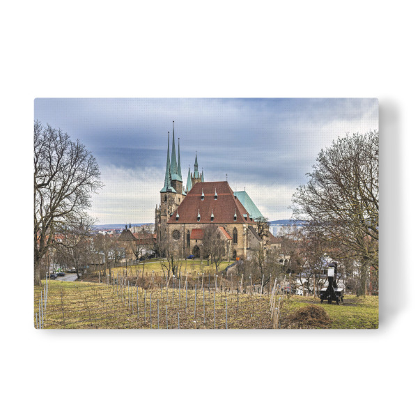 Leinwandbild "Der Dom von Erfurt" artboxONE - Natur,Architektur - Erfurt,Thüringen,Dom,Altstadt,Erfurter dom,Kirche