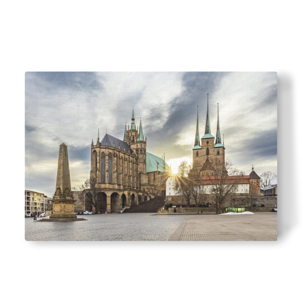Leinwandbild "Dom in Erfurt" artboxONE - Architektur - Erfurt,Thüringen,Dom,Altstadt,Erfurter dom,Kirche