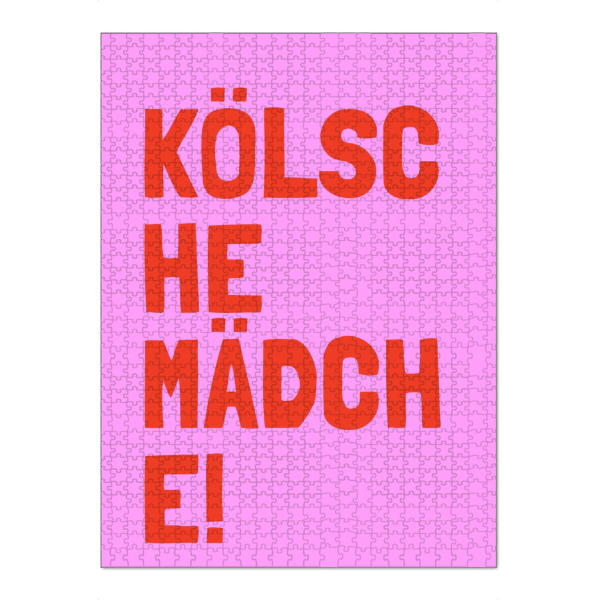 Puzzle Ravensburger "Kölsche Mädche!" artboxONE - Typografie,Lustig