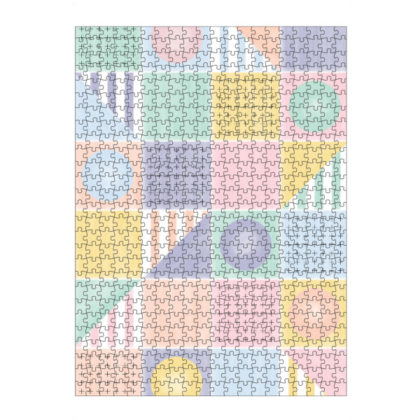 artboxONE Puzzle "Painted Riviera Tiles Pastels" artboxONE - Abstrakt,Geometrie