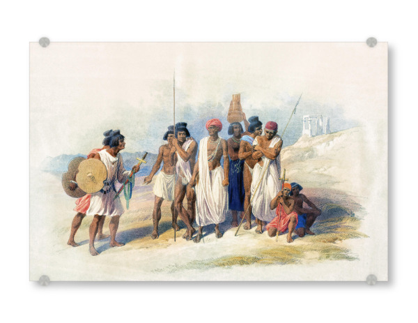 Acrylglasbild "Gruppe von Nubiern" artboxONE - Reise,Menschen,Reise / Afrika