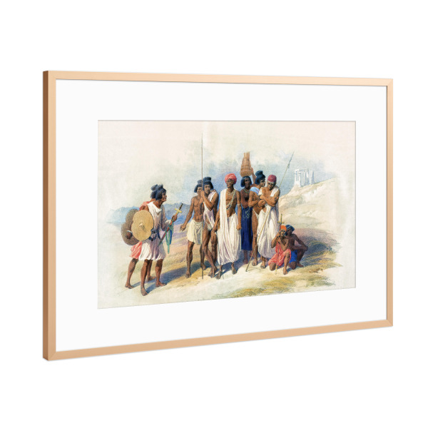 Poster mit Rahmen Kupfer "Gruppe von Nubiern" artboxONE - Reise,Menschen,Reise / Afrika