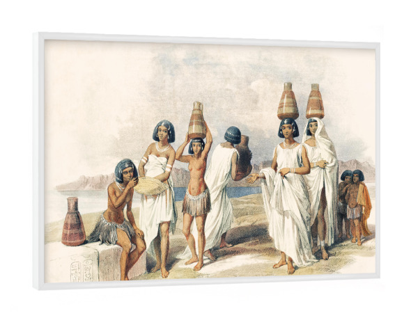 Poster mit weißem Rahmen "Nubische Frauen" artboxONE - Reise,Menschen,Reise / Afrika