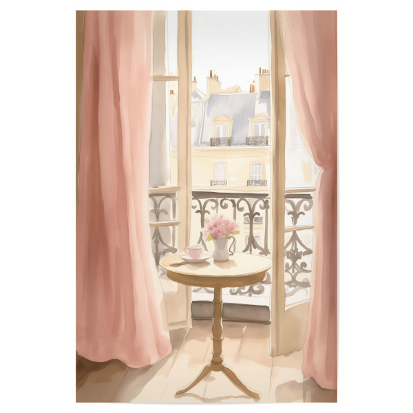 Poster 30x20 cm "Pariser Romantik" artboxONE - Essen & Trinken,Architektur,Städte / Paris