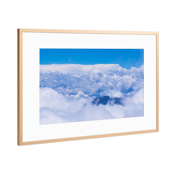 Poster mit Rahmen Kupfer "Blick von der Zugspitze" artboxONE - Natur,Reise