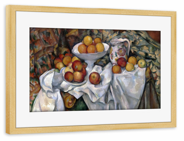 Poster mit Rahmen kiefer "Äpfel und Orangen" artboxONE - Für Mama,Für Papa