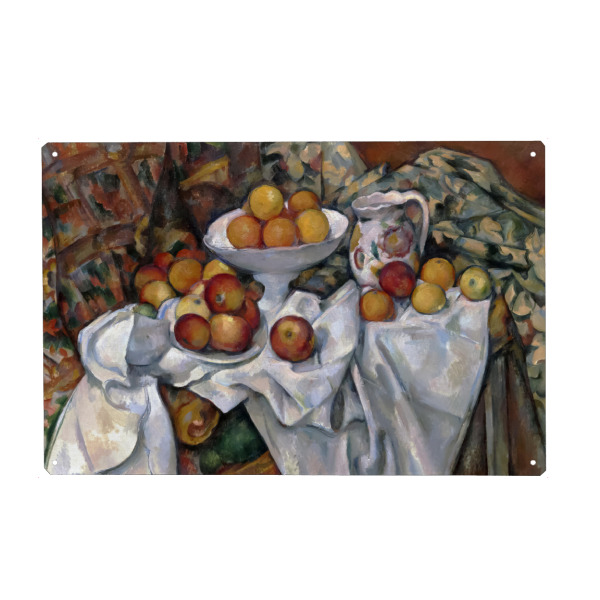 Metall Poster "Äpfel und Orangen" artboxONE - Für Mama,Für Papa