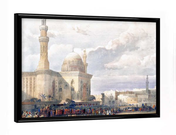Poster mit schwarzem Rahmen "Moschee von Sultan Hassan" artboxONE - Architektur,Reise / Afrika,Städte / Weitere