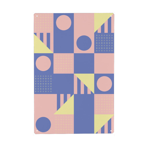 Holzbild "Riviera Tiles Modern Vibes" artboxONE - Abstrakt,Geometrie