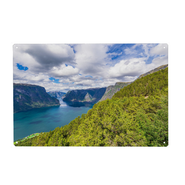 Holzbild "Blick vom Stegastein" artboxONE - Natur,Reise,Reise / Strand und Meer,Reise / Länder