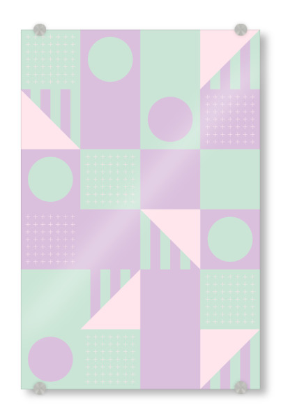 Acrylglasbild "Riviera Tiles Y2K Vibes" artboxONE - Abstrakt,Geometrie