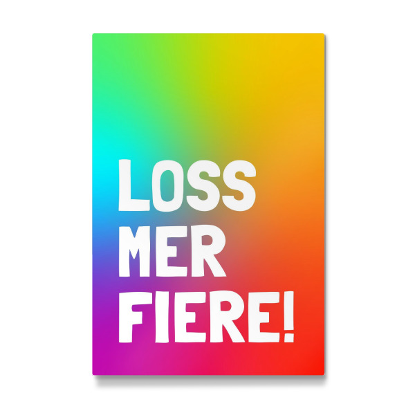 Galerie-Print "Loss mer fiere!" 30x20 cm artboxONE