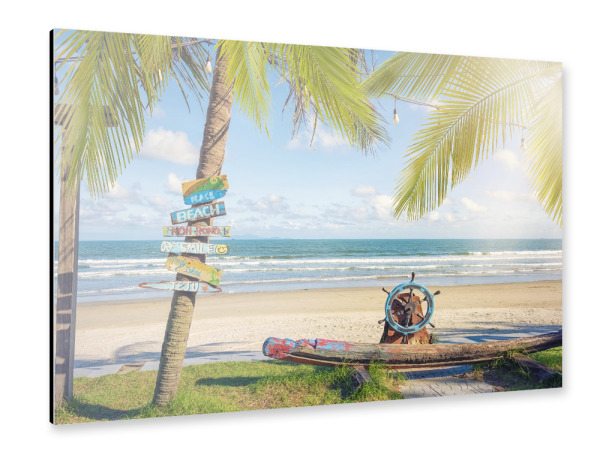 Alu-Dibond "Mein Khe-Strand" 30x20 cm artboxONE