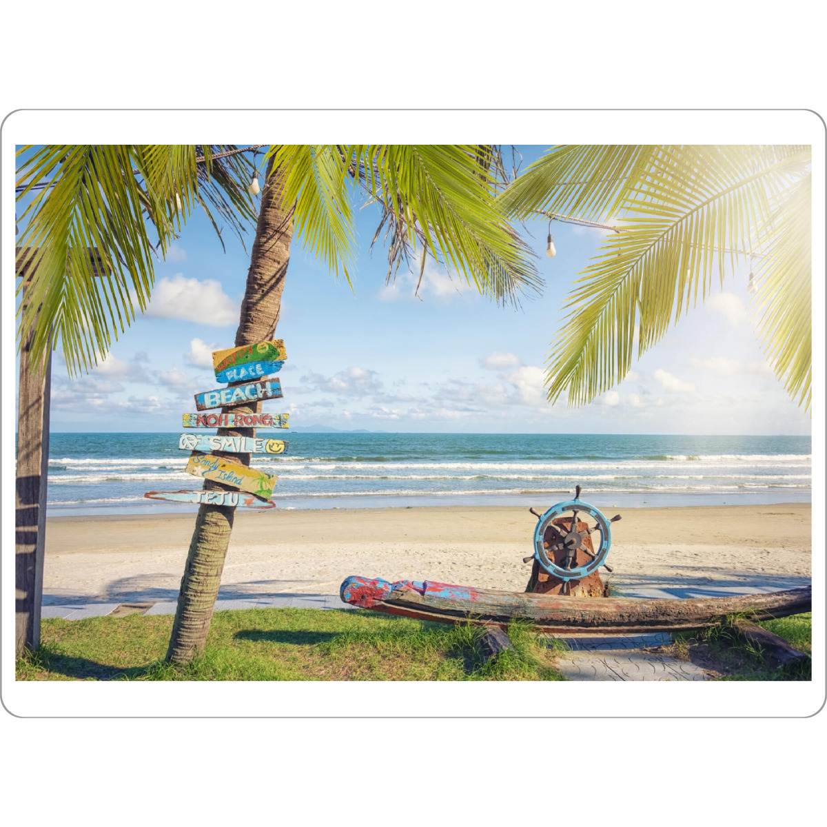 Tischset "Mein Khe-Strand" artboxONE - Reise,Reise / Strand und Meer,Reise / Länder
