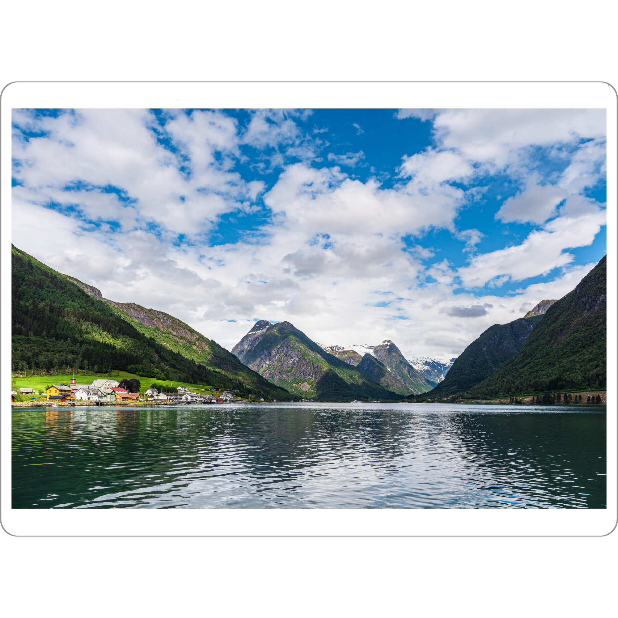 Tischset "Blick über den Fjærlandfsjord" artboxONE - Natur,Reise,Reise / Strand und Meer,Reise / Länder