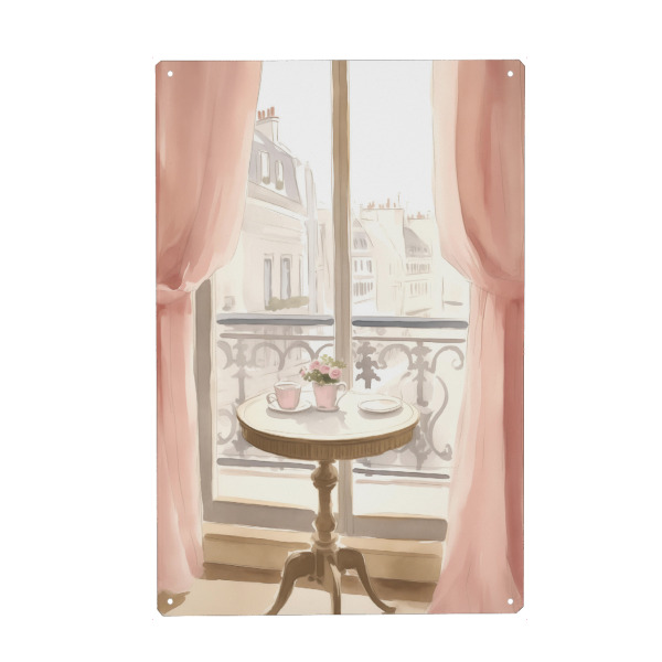 Holzbild "Pariser Ausblick" artboxONE - Floral,Architektur,Städte / Paris