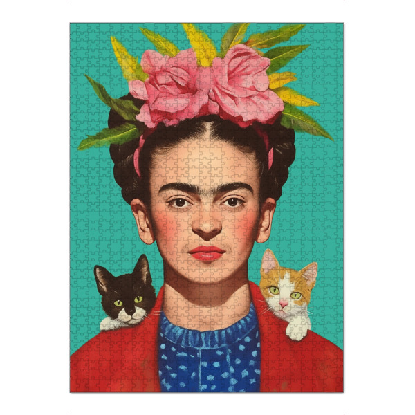 Puzzle Ravensburger "Babykatzen Lieben Frida" artboxONE - Floral,Tiere,Menschen
