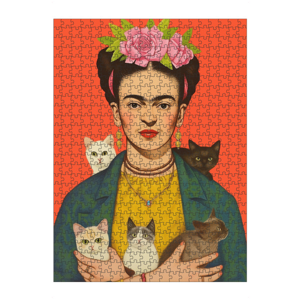 artboxONE Puzzle "Kahlo's Katzenliebe" artboxONE - Floral,Tiere,Menschen