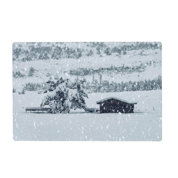 Holzbild "Winterzeit" artboxONE - Reise,Architektur,Reise / Länder