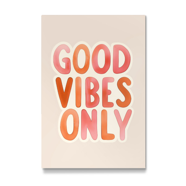 Galerie-Print "Good vibes only Typo" 30x20 cm artboxONE