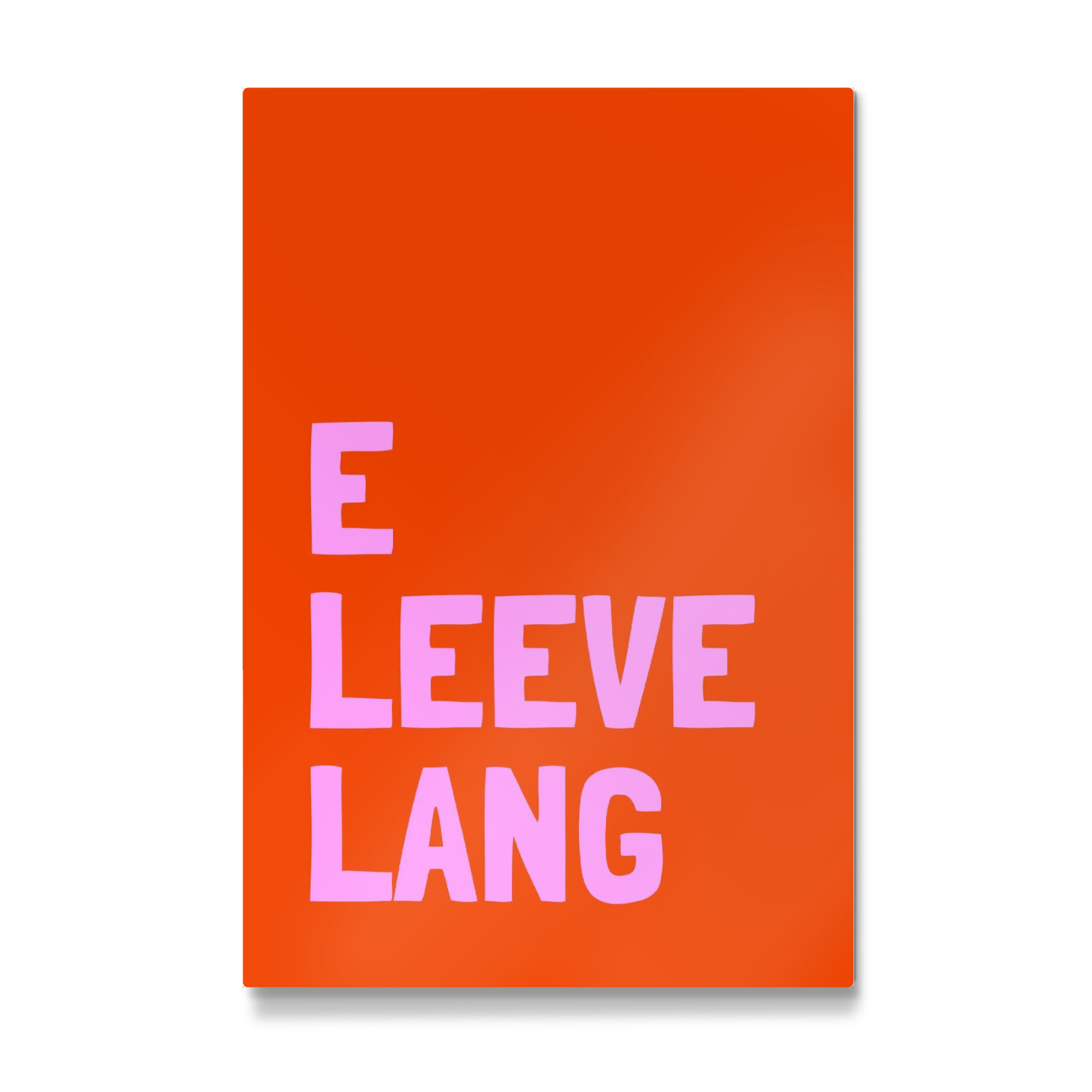 Galerie-Print "E leeve lang" 75x50 cm artboxONE