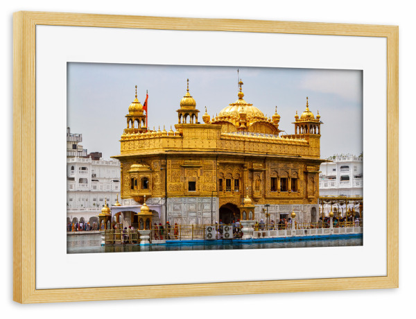 Poster mit Rahmen kiefer "Harmadir Sahib" artboxONE - Architektur,Reise / Asien
