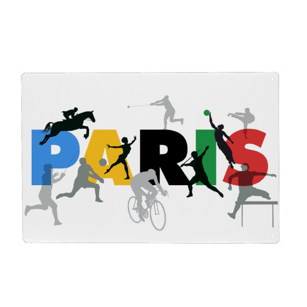 Metall Poster "Paris Games" artboxONE - Sport