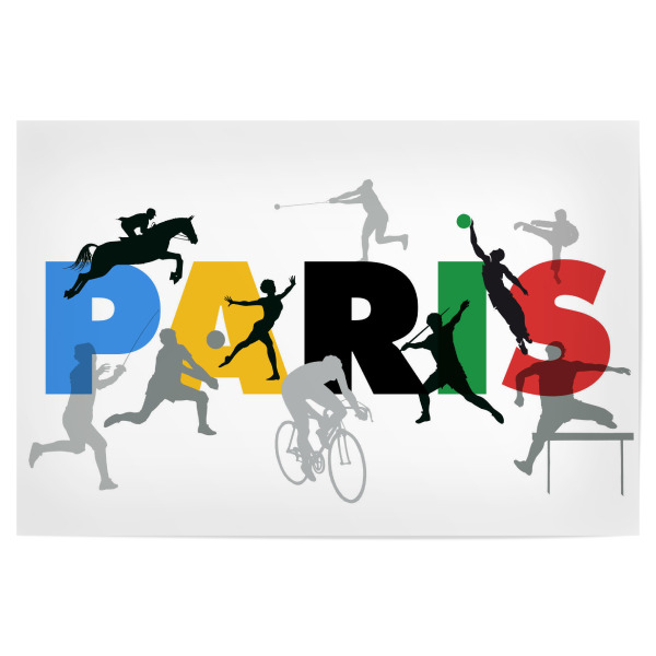 Poster 30x20 cm "Paris Games" artboxONE - Sport