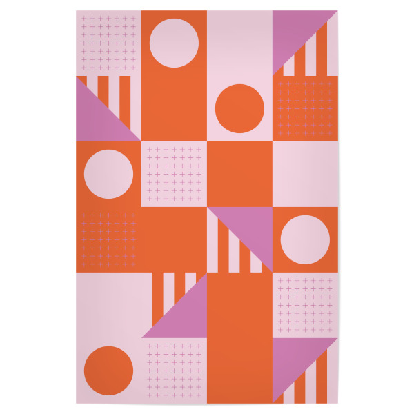 Poster 30x20 cm "Riviera Tiles Bold Vibes" artboxONE - Abstrakt,Geometrie