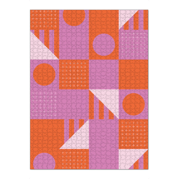 Puzzle Ravensburger "Riviera Tiles Glow Vibes" artboxONE - Abstrakt,Geometrie