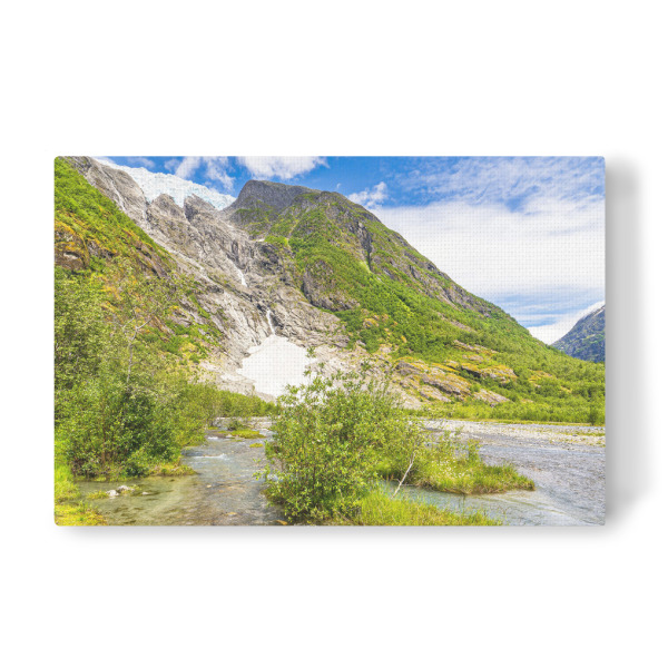 Leinwandbild "Blick auf eine Gletscherzunge" artboxONE - Natur,Reise,Reise / Länder