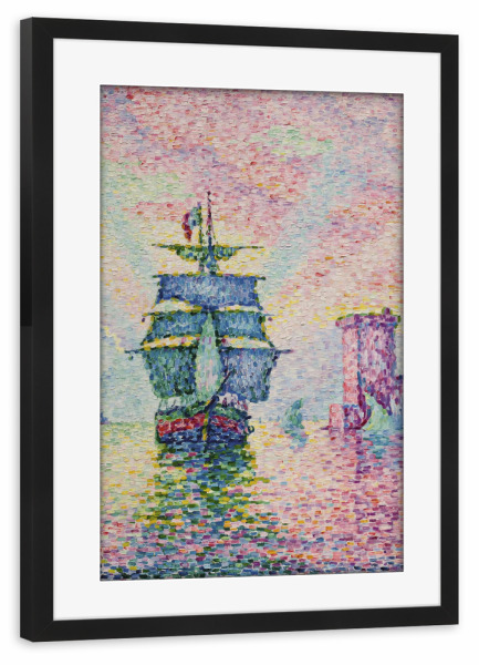 Poster mit Rahmen schwarz "La Passe de Marseille" artboxONE - Reise,Reise / Strand und Meer,Reise / Länder