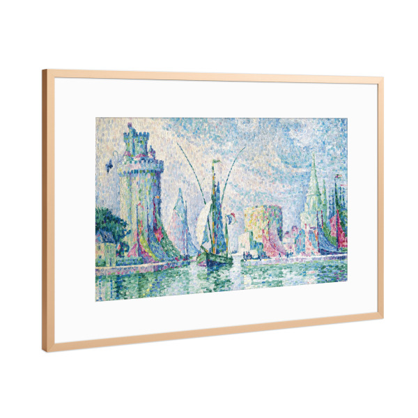 Poster mit Rahmen Kupfer "Die Grünen Türme" artboxONE - Städte,Reise,Architektur