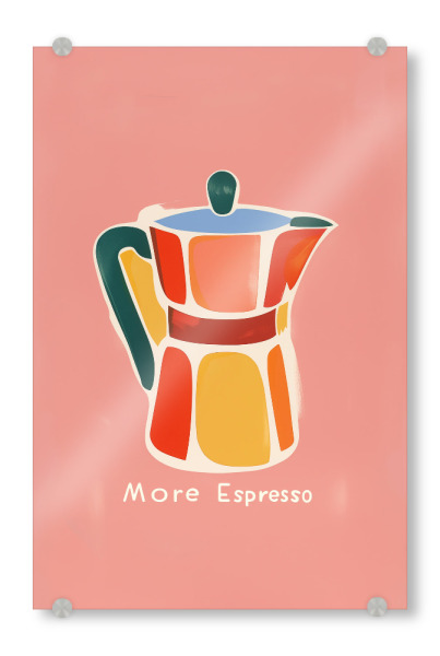 Acrylglasbild "Nostalgie More Espresso" artboxONE - Essen & Trinken,Abstrakt