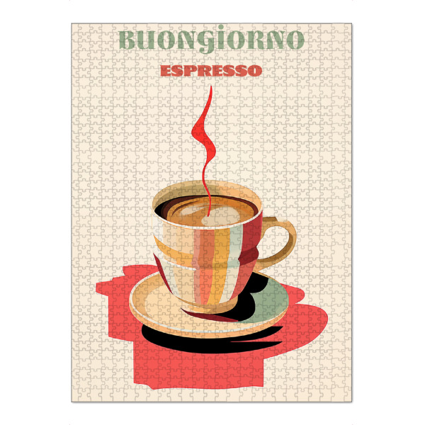 Puzzle Ravensburger "Buongiorno espresso" artboxONE - Essen & Trinken,Abstrakt