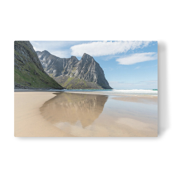 Leinwandbild "Kvalvika Beach" artboxONE - Natur,Reise,Reise / Strand und Meer