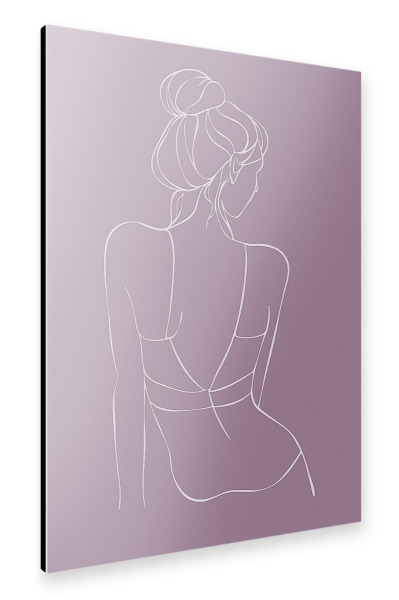 Alu-Dibond "Zarte Weiblichkeit" 30x20 cm artboxONE