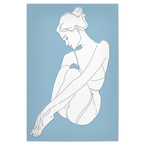 Poster 30x20 cm "Elegante Frauen Figur" artboxONE - Abstrakt,Menschen