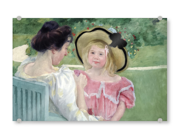 Acrylglasbild "Der Garten" artboxONE - Für Kinder,Menschen,Liebe,Für Mama,Für Papa