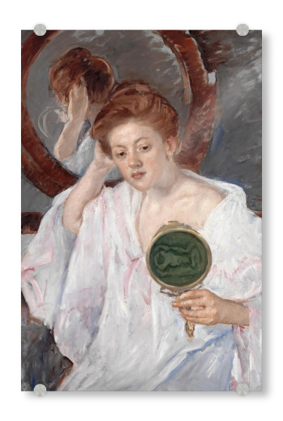 Acrylglasbild "Denise an ihrem Schminktisch" artboxONE - Menschen,Für Mama,Für Papa