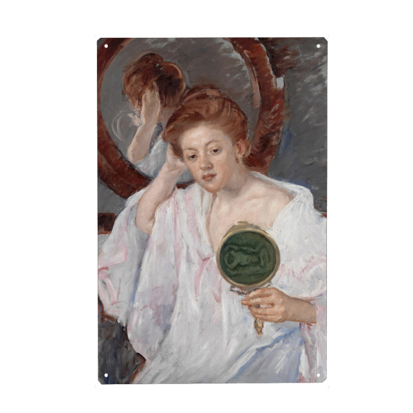 Holzbild "Denise an ihrem Schminktisch" artboxONE - Menschen,Für Mama,Für Papa