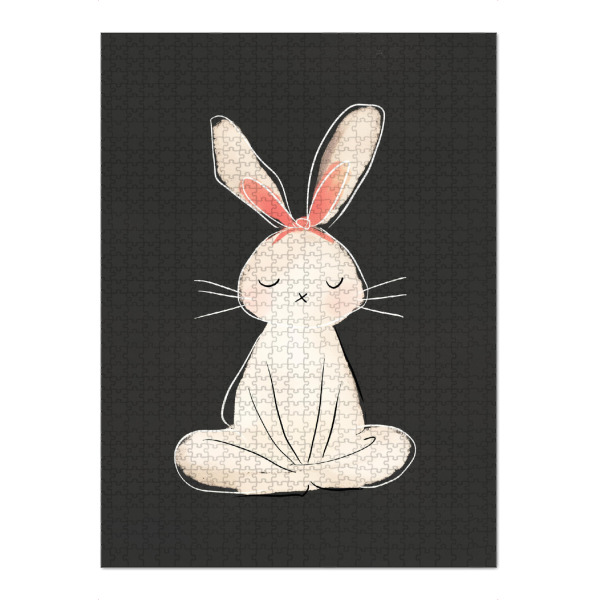 Puzzle Ravensburger "Meditation Hase" artboxONE - Für Kinder,Tiere,Sport