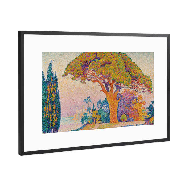 Poster mit Rahmen Schwarz (Metallic) "Le Pin de Bertaud" artboxONE - Natur,Reise,Für Mama
