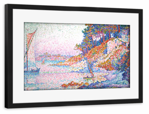 Poster mit Rahmen schwarz "La Calanque" artboxONE - Reise,Reise / Strand und Meer,Reise / Länder