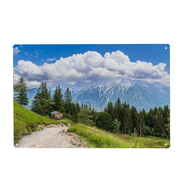 Holzbild "Blick vom Hohen Kranzberg" artboxONE - Natur,Reise