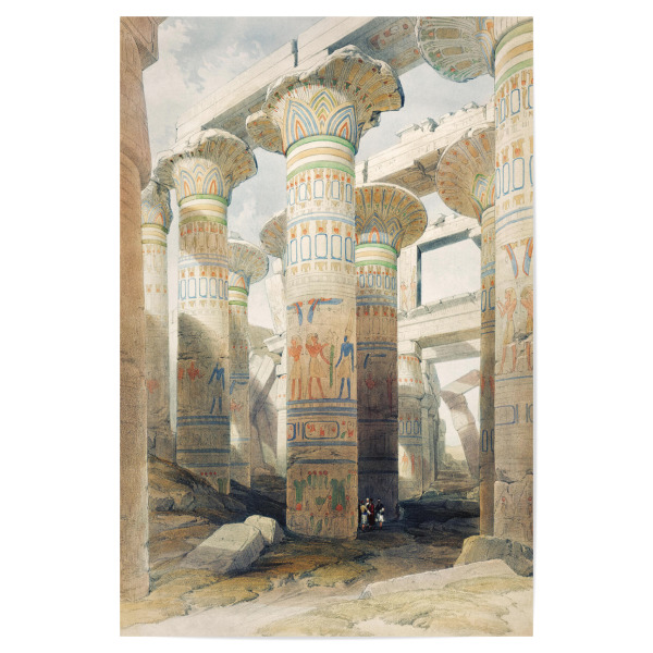 Poster "Karnak-Illustration" artboxONE - Reise,Architektur,Reise / Afrika