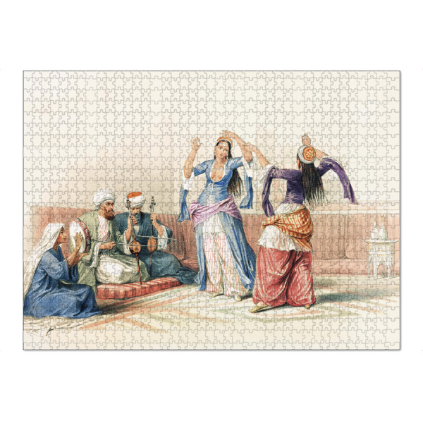 Puzzle Ravensburger "Tanzende Mädchen in Kairo" artboxONE - Reise,Menschen,Reise / Afrika